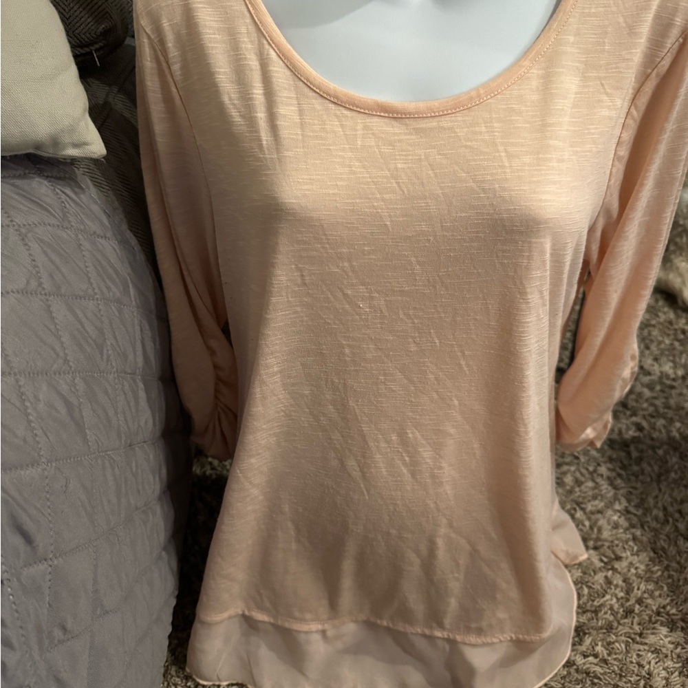 Style & co ladies top sz M. Pink